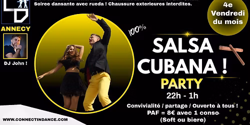 Soir\u00e9e Salsa 100% ! Annecy 