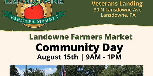 Community Day - At the Lansdowne Farmers Market
