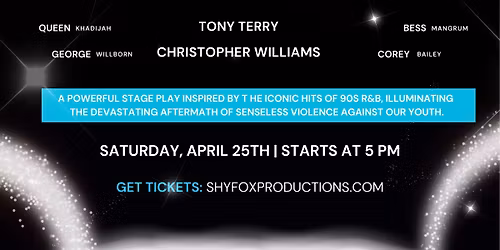 When You Cry, I Cry, starring Tony Terry, Christopher Williams, and George Willborn!