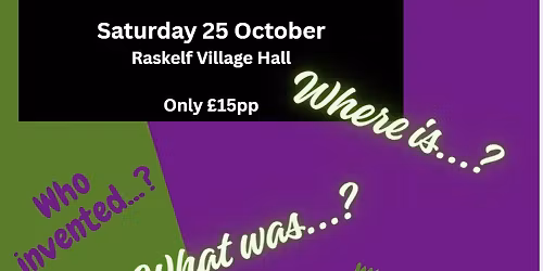 Quiz Night with Pie & Pea Supper