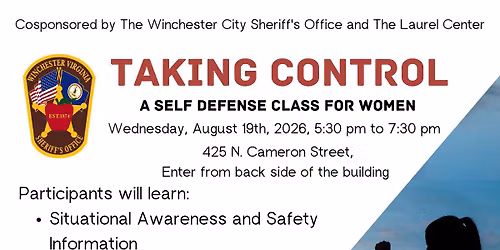 TAKING CONTROL - Self Defense Class For Women 