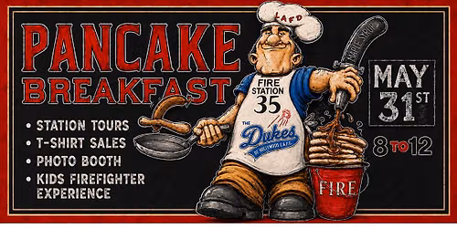 LAFD Fire Station 35 Pancake Breakfast