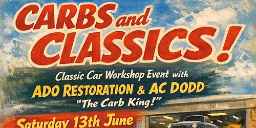 Carbs and Classics at ADO Restoration - FREE event
