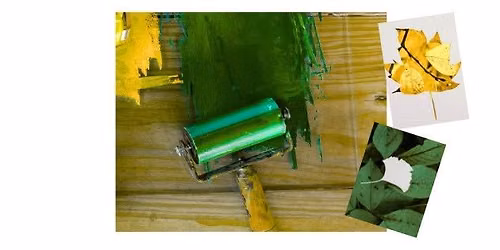 Gelli printing with nature