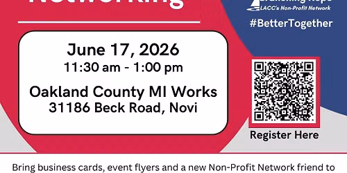 Non-Profit Network Meeting: Oakland County Michigan Works