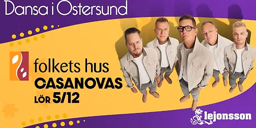 Casanovas p\u00e5 Folkets Hus l\u00f6rdag 5 december