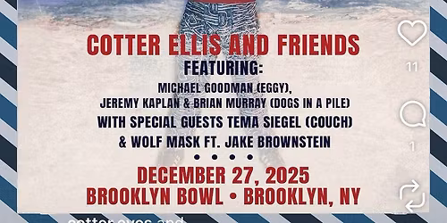 Cotter's Jingle JAMboree at Brooklyn Bowl - NY