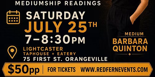 Beyond The Veil- LIVE AUDIENCE MEDIUMSHIP READINGS, Orangeville