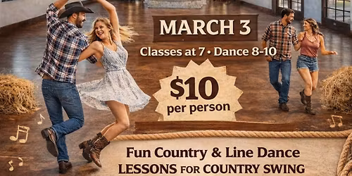 BIGGER! BETTER!! AMAZING LOCATION! Country & Line Dance (Duplicate Event, see link below!)