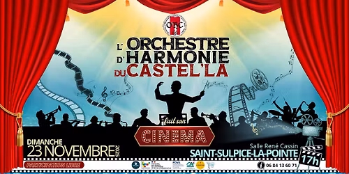 Concert de la Ste C\u00e9cile | l'OHC fait son Cin\u00e9ma | St-Sulpice-la-Pointe