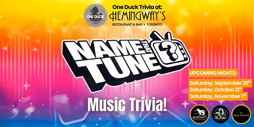 Music Trivia - Name That Tune (2nd night)