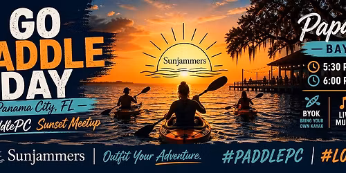 Go Paddle Day Panama City \u2013 #PaddlePC Sunset Meetup at Papa Joe\u2019s | #LovePC