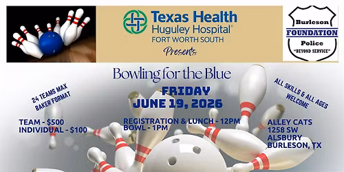 Bowling for the Blue benefitting the Burleson Police Foundation