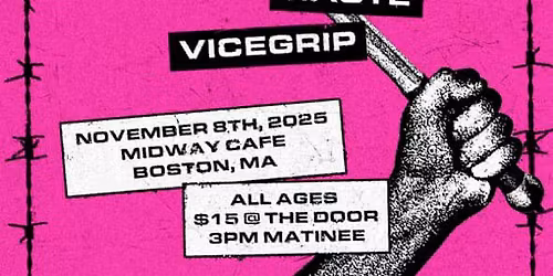 Hardcore Fundraiser ft Short Circuit, Silent Spring, Latch, Haste, Vicegrip