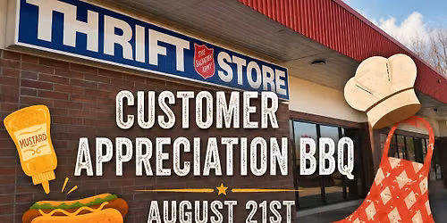 Salvation Army Thrift Store Customer Appreciation BBQ