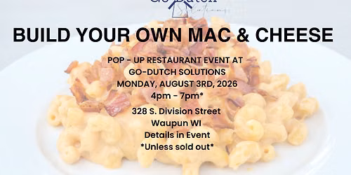Build Your Own Mac & Cheese | Dine In or Take Out