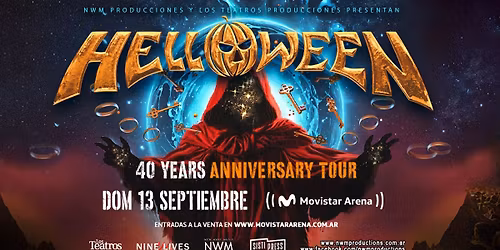 HELLOWEEN en MOVISTAR ARENA! - Domingo 13 de septiembre 2026