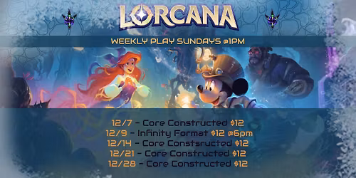 $12 Lorcana Infinity Constructed Tournament