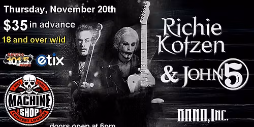 RICHIE KOTZEN & JOHN 5 at The Machine Shop