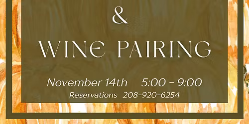 4-Course Dinner with Wine Pairings