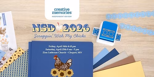 Creative Memories NSD 2026 National Scrapbook Day Crop Event ~ Scrappin' With My Chicks!