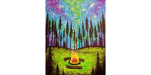 By the Fire's Glow - Paint and Sip in Phoenix | Classpop!\u2122
