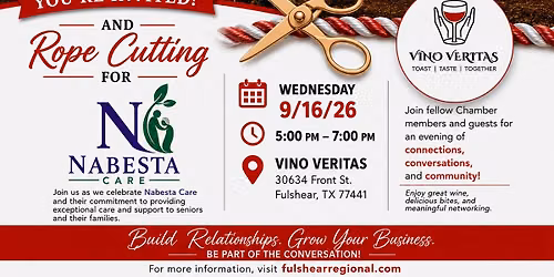 Network Vibes & Rope Cutting - Caring Senior Service hosted at Vino Veritas