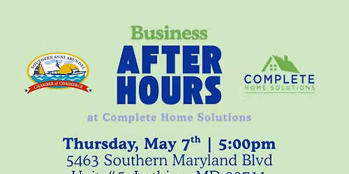 Business After Hours Mixer at Complete Home Solutions 