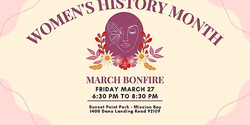 Women\u2019s History Month Bonfire Circle