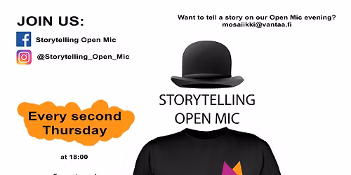 Storytelling Open Mic in English @VANTAA