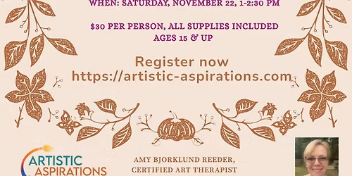 Celebrating Gratitude: A Thanksgiving Art Therapy Workshop