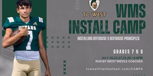 WMS INSTALL CAMP  - Grades 7+8 ONLY