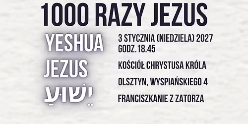 1000 RAZY JEZUS (trzeci raz)