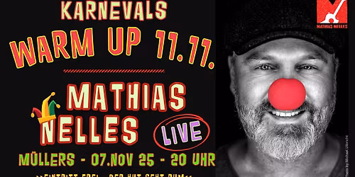 WARM UP Elfter Elfter - Mathias Nelles LIVE im M\u00dcLLERS Ehrenfeld