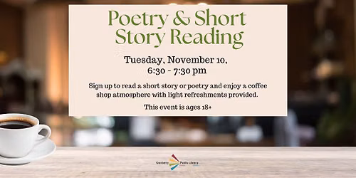 Poetry and Short Story Reading