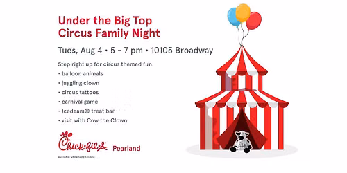 Under the Big Top Circus Family Night