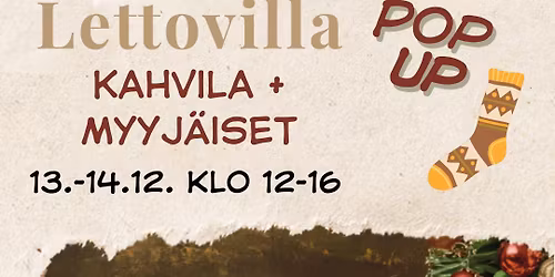 Joulukahvila + myyj\u00e4iset