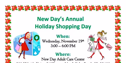 New Day's Annual Holiday Shopping Day Fundraiser