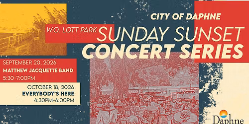Fall 2026 Sunday Sunset Concert Series