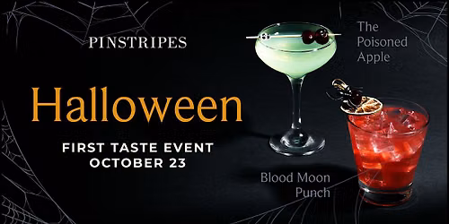 Halloween Drink Menu First Taste - Pinstripes, Washington, DC