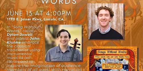 Strings & Songs Concert: Songs Without Words