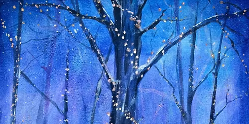 Paint a fox in a twinkling forest at Ormo Lounge