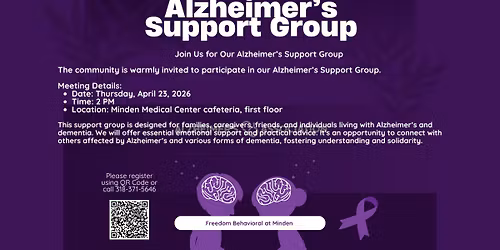 Minden Medical Center Alzheimer's Support Group Meeting 