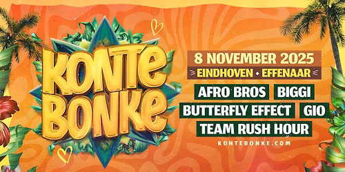 Kontebonke in Eindhoven: Afro Bros, Gio, Team Rush Hour en meer!