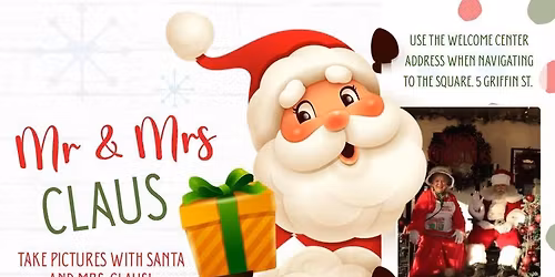 Santa & Mrs Claus on the Square