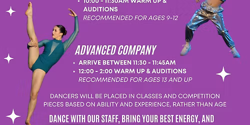 Midwest Motion Studio of Dance Company Auditions