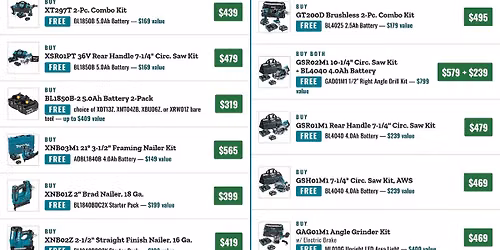 Makita Tent Event 