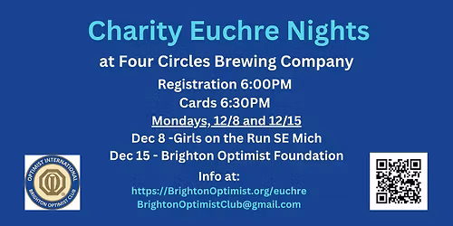 Charity Euchre Night-Brighton Optimist Club Foundation