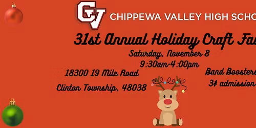 31st Annual Chippewa Valley Band Booster Holiday Craft Fair