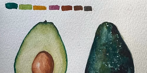 Watercolor Wednesday- Avocado & Tomato Study